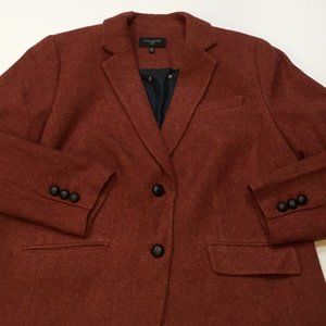 Talbots Wool Rust/Burnt Orange Blazer Womens 18W